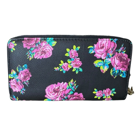 Betsey Johnson Black Floral Wallet - Picture 3 of 12